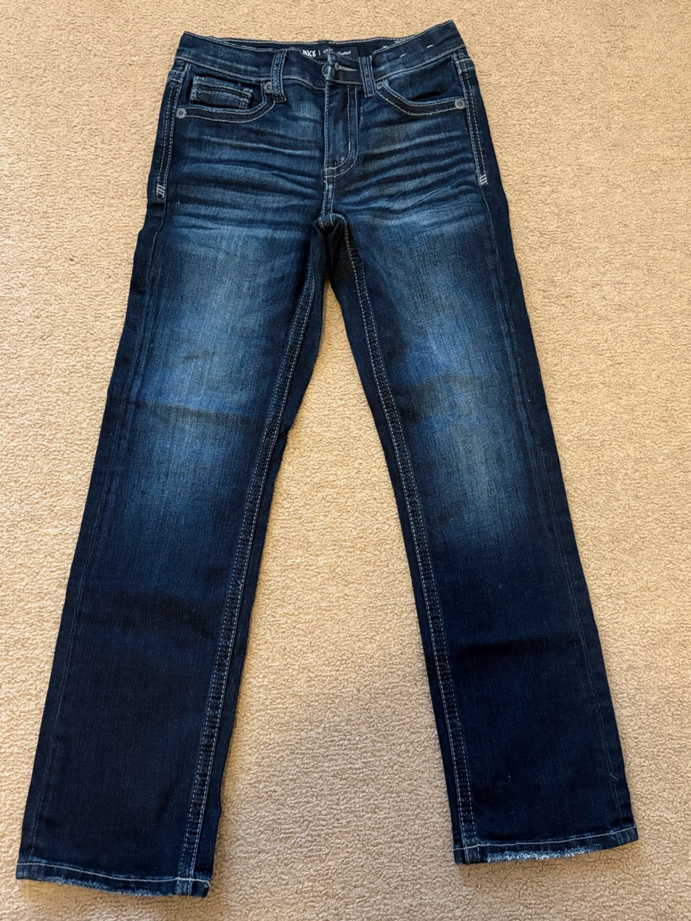 BKE Dark Blue Slim Straight Jeans 10 regular